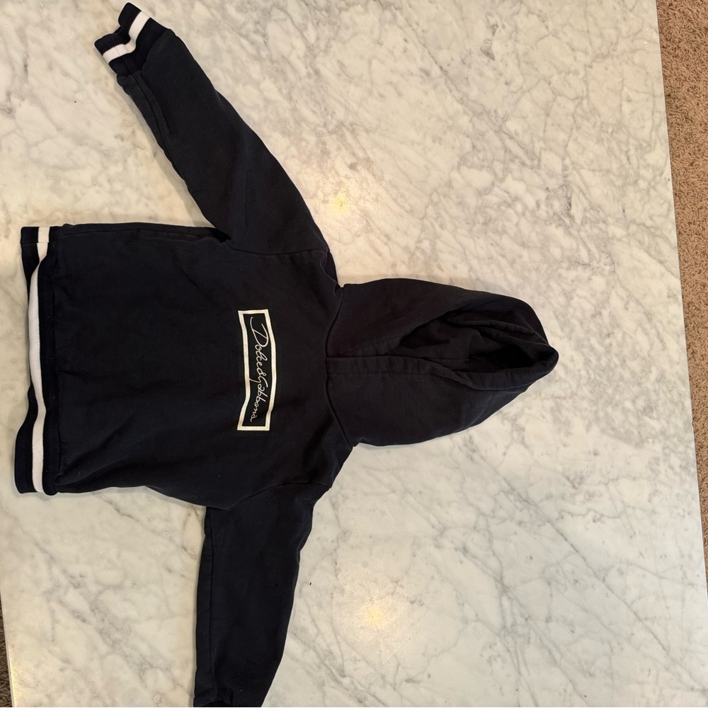 Kids Black Hoodie by Dolce Gabbana